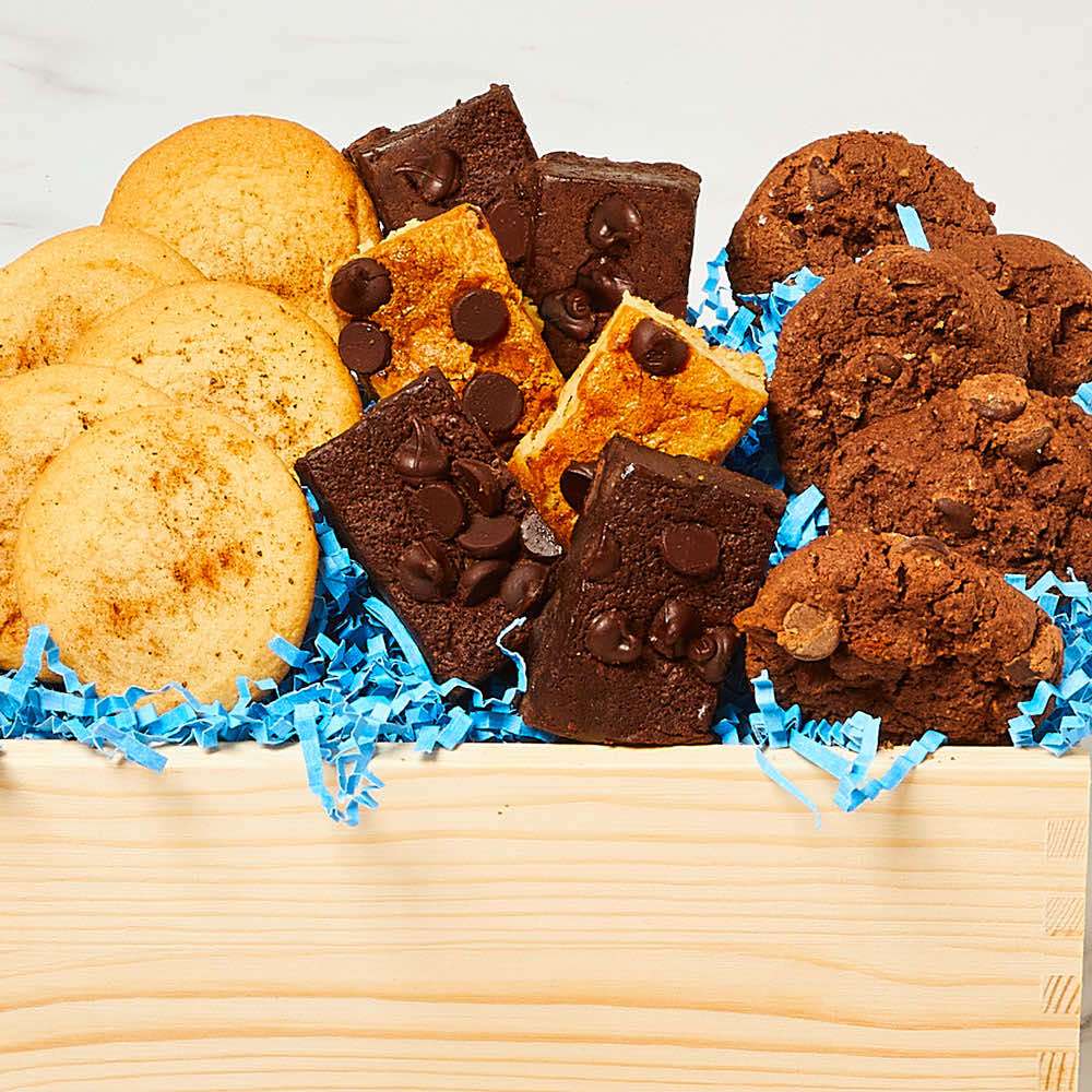 Gluten-Free Cookie and Brownie Crate Close-up