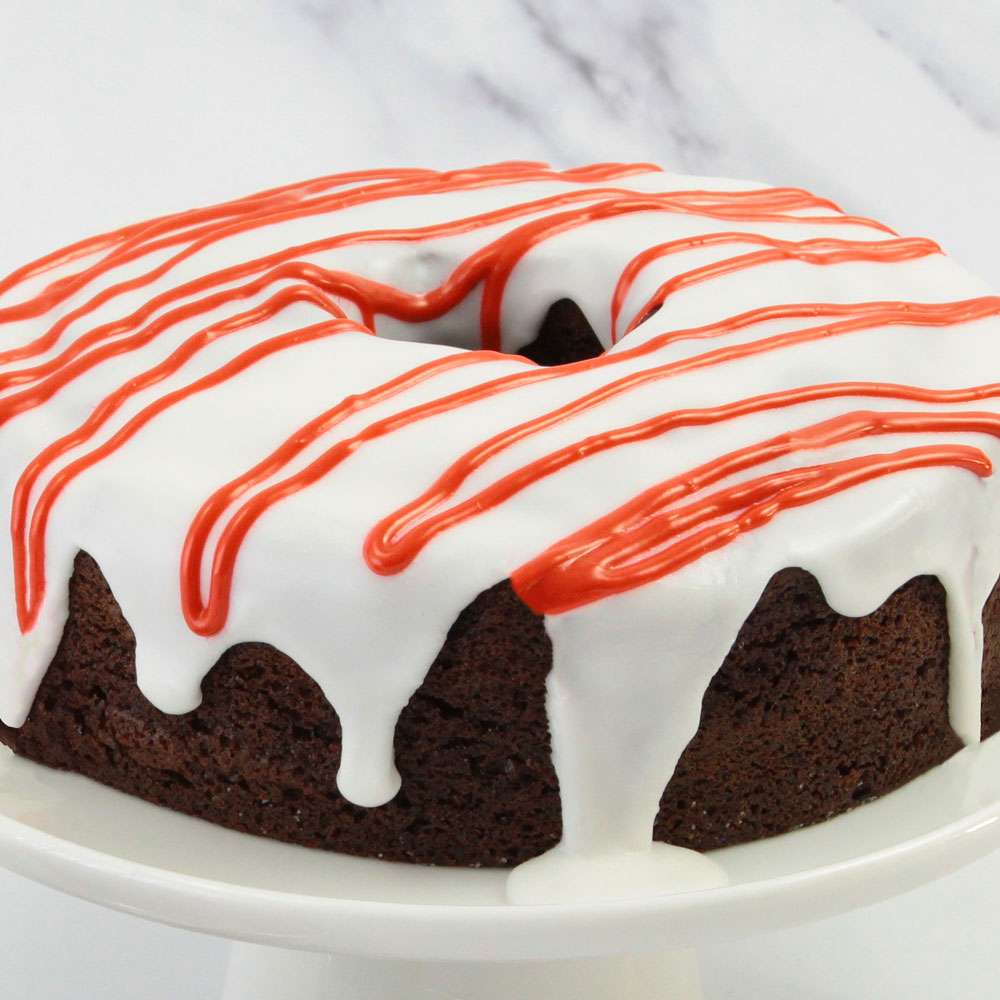 Chocolate Peppermint Cake Close-up