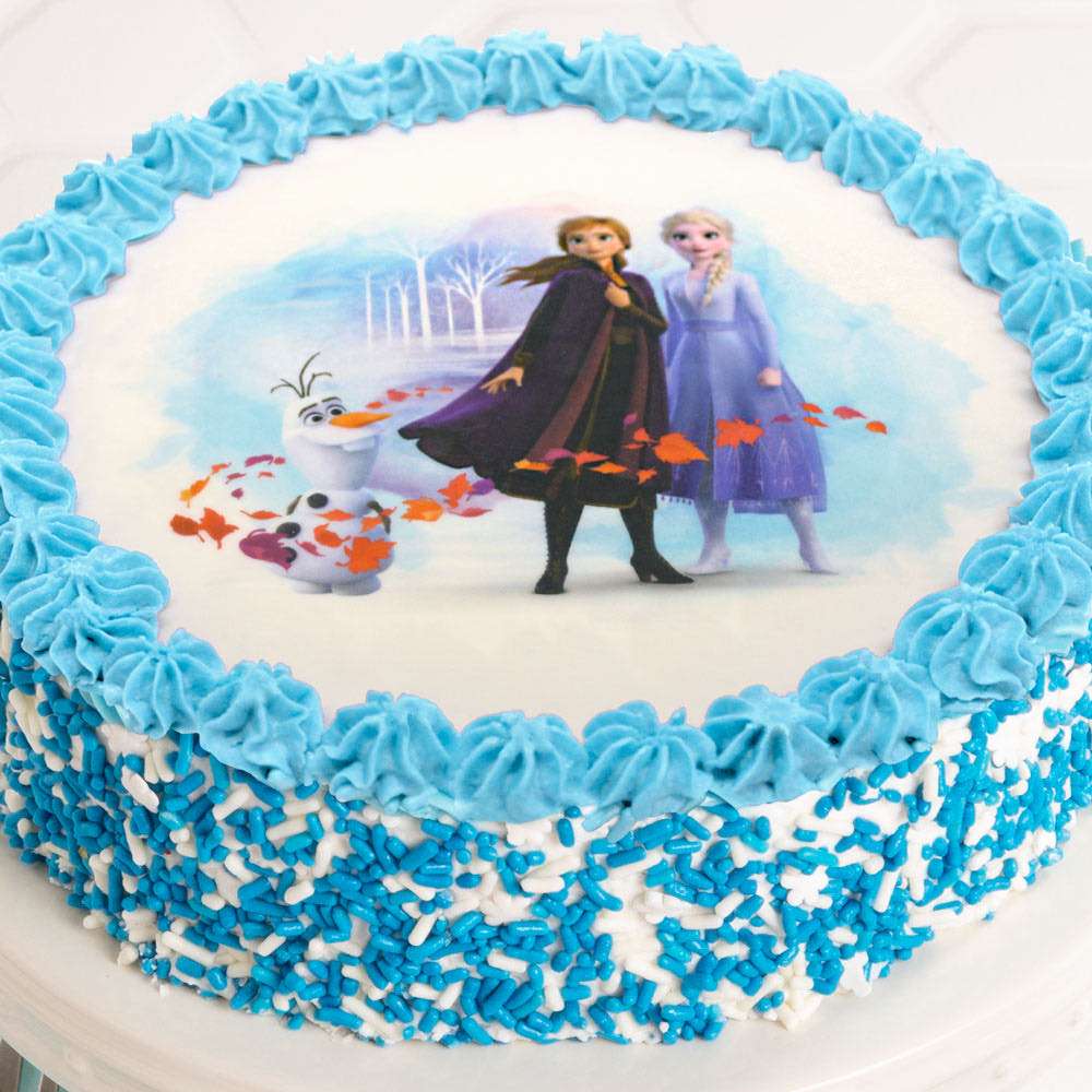 Frozen II Cake Close-up