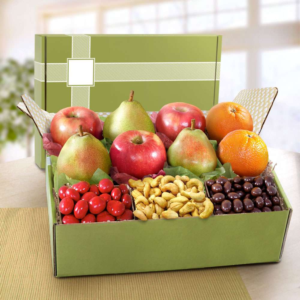 Fruit and Nut Snack Box Close-up