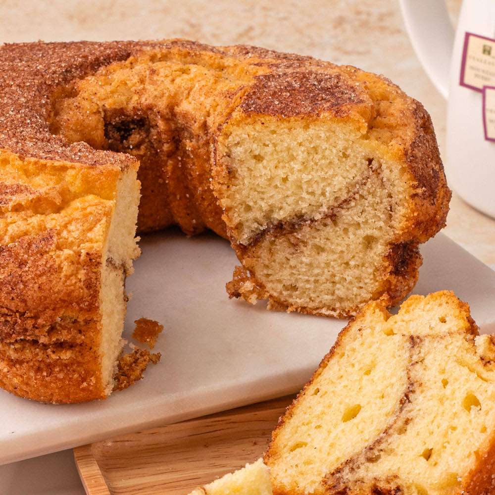 Viennese Coffee Cake - Cinnamon Close-up