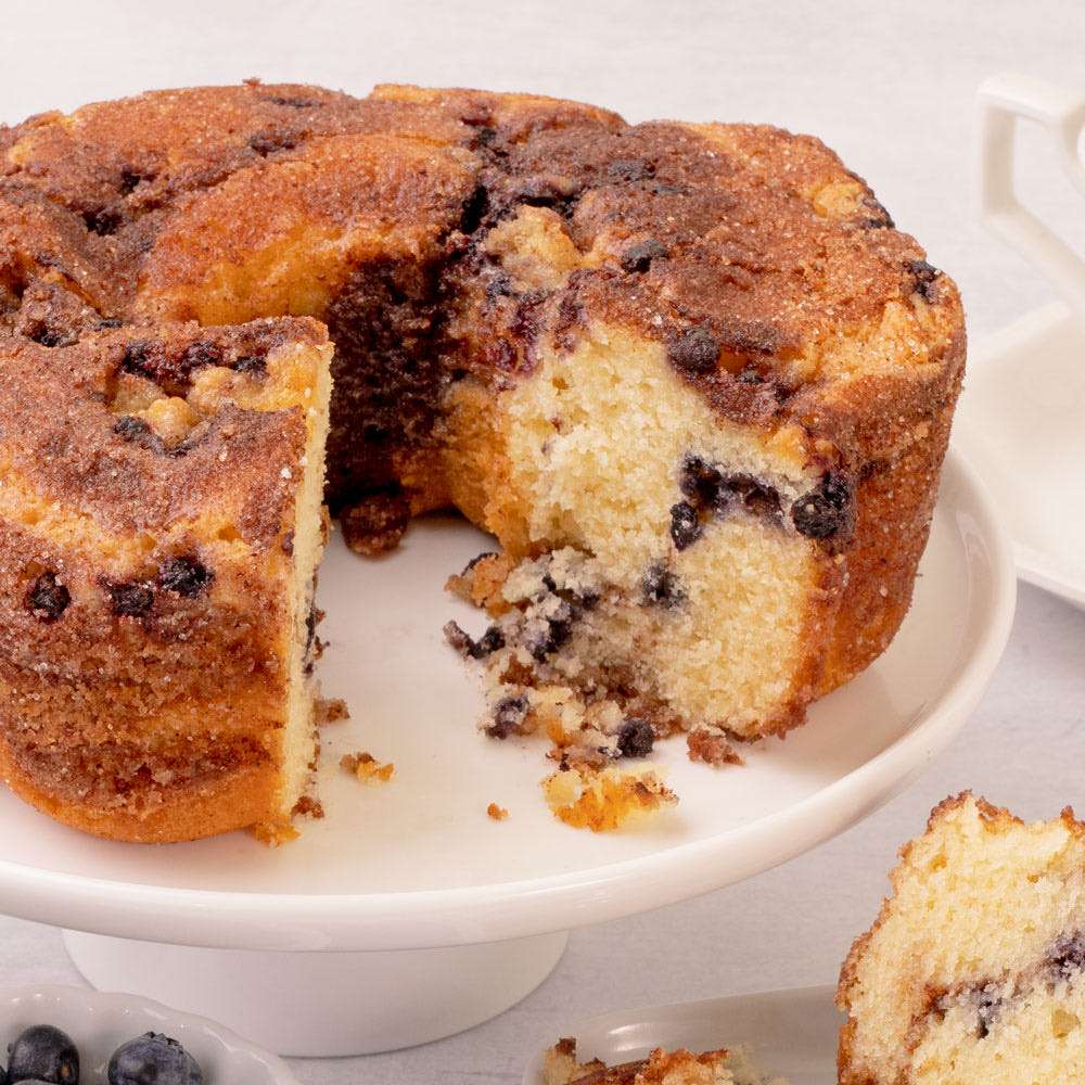 Viennese Coffee Cake - Blueberry Close-up