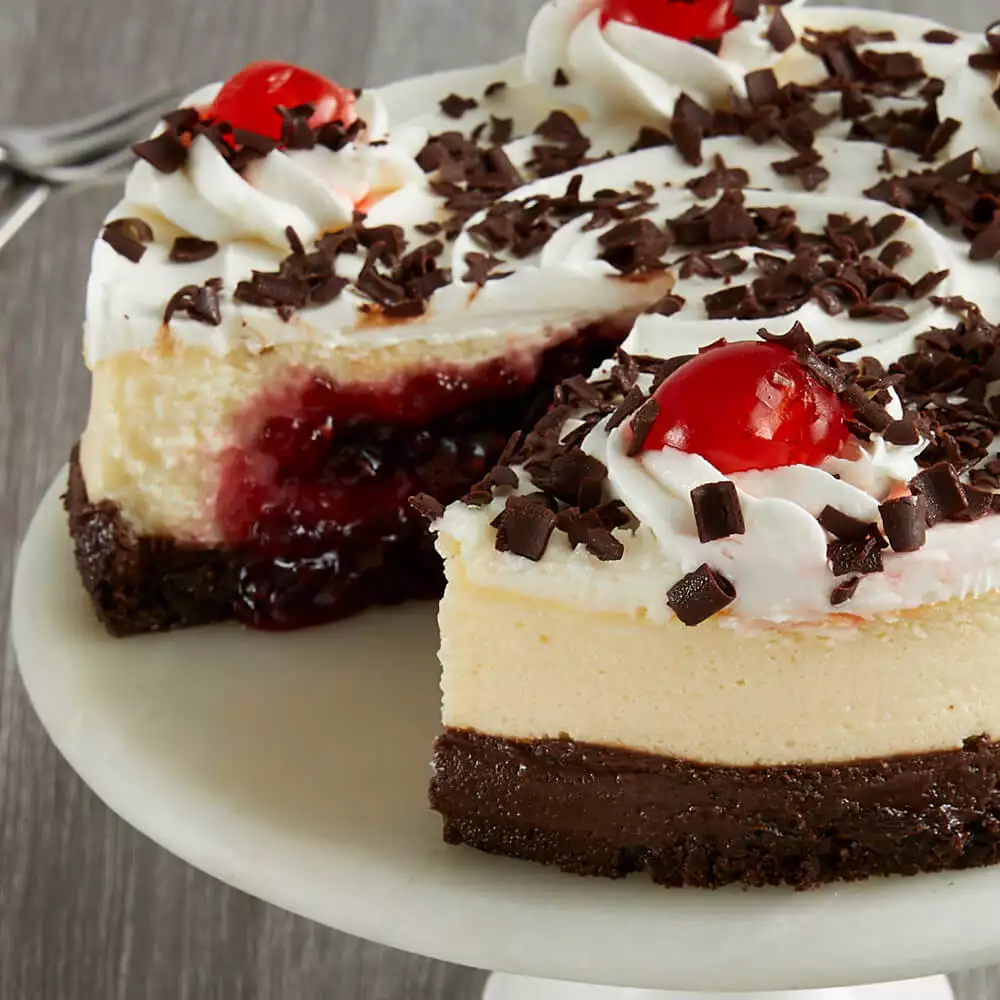 Black Forest Cheesecake Close-up
