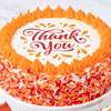 Zoomed in Image of The Thank You Cake