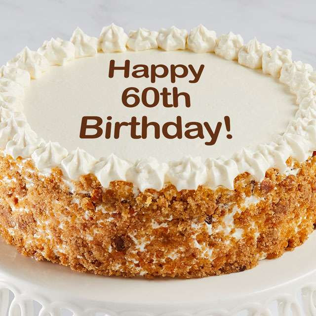 Image of Happy 60th Birthday Carrot Cake