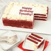 Image of Product: Personalized Red Velvet Sheet Cake