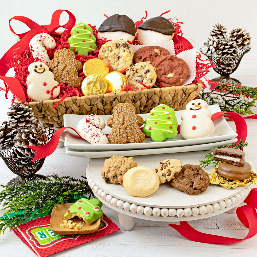 The Holiday Cookie Basket delivered