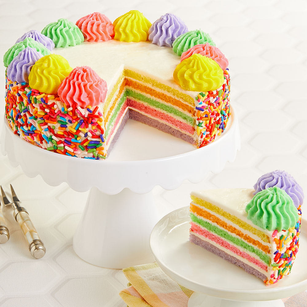 Rainbow Cloud Cake | Tastemade
