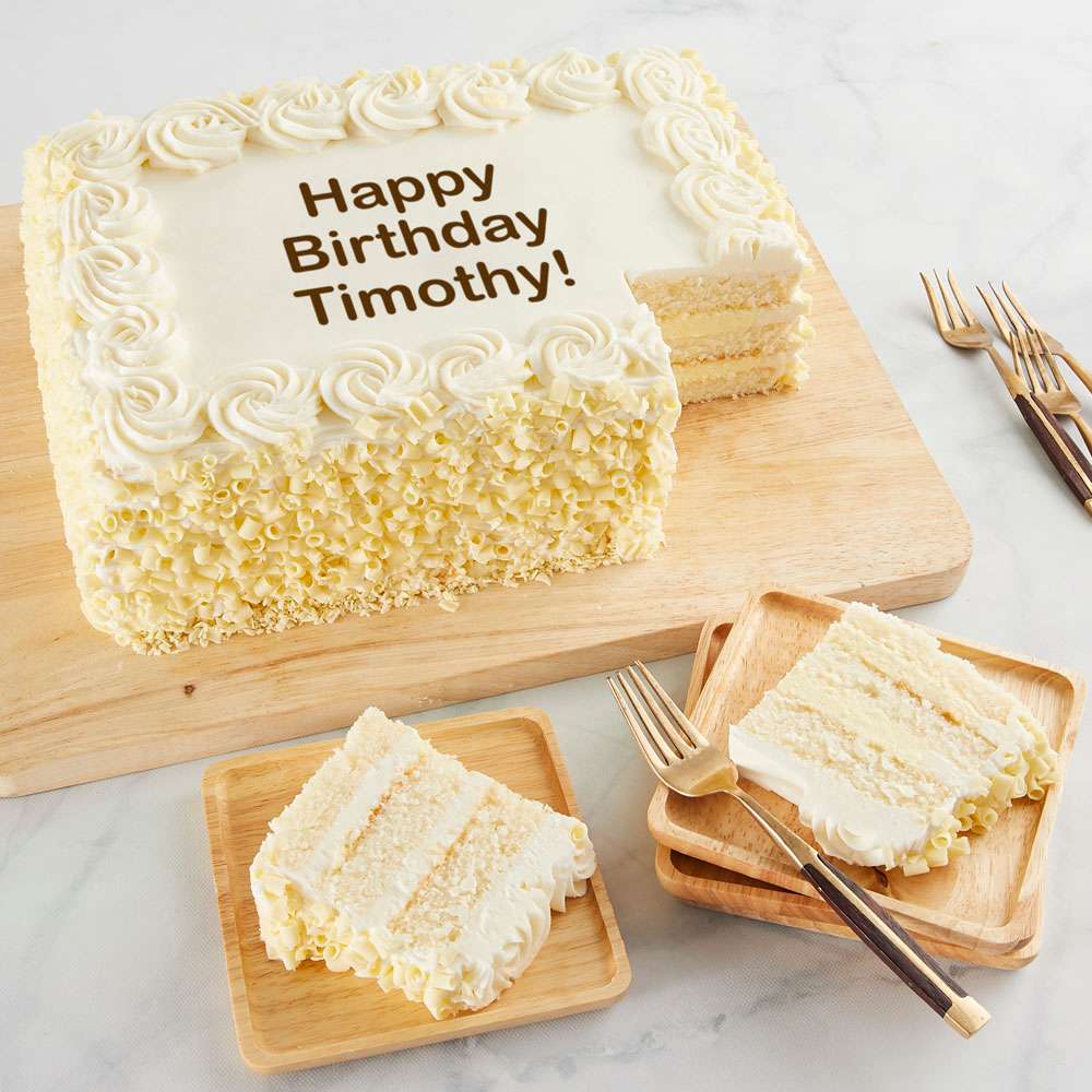 Simple Vanilla Sheet Cake - Gemma's Bigger Bolder Baking