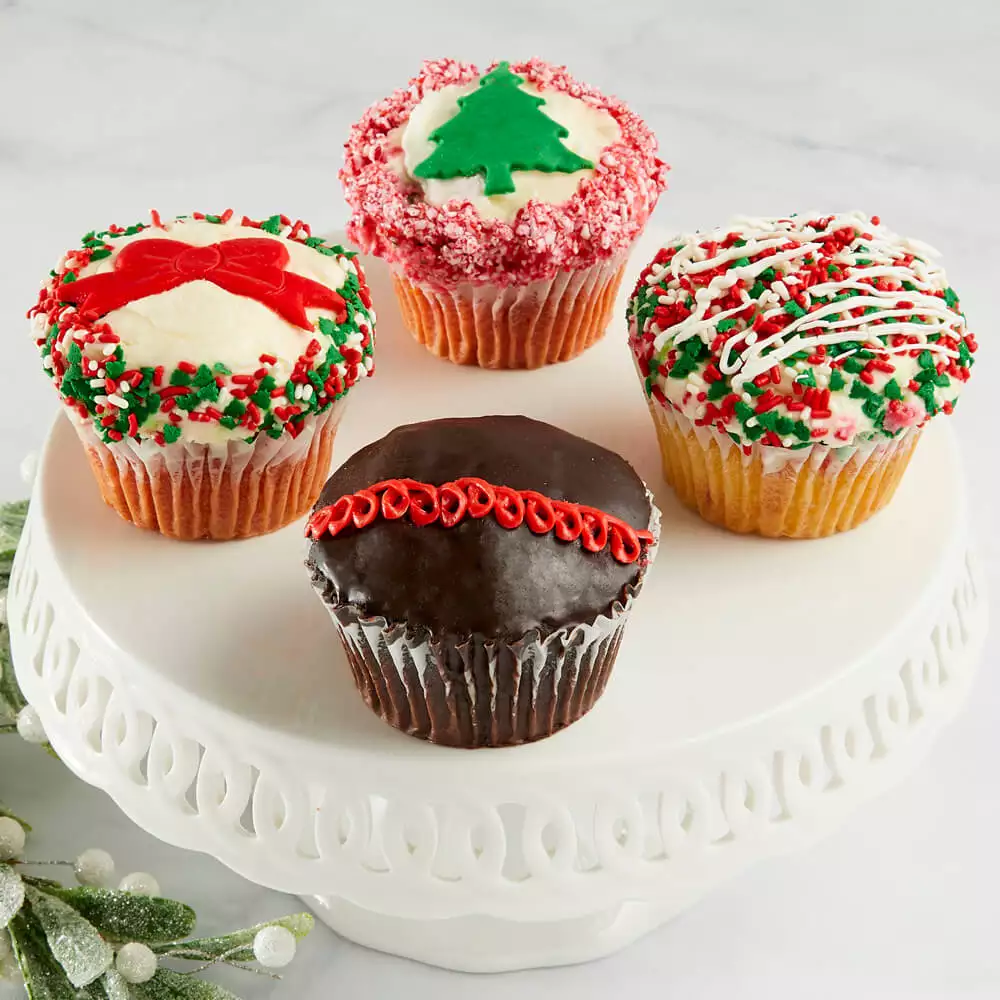 JUMBO Holiday Cupcakes delivered