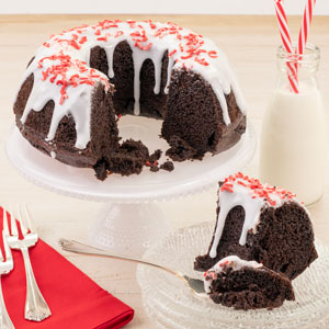 Corporate Christmas Product: Chocolate Peppermint Cake with possible customizations